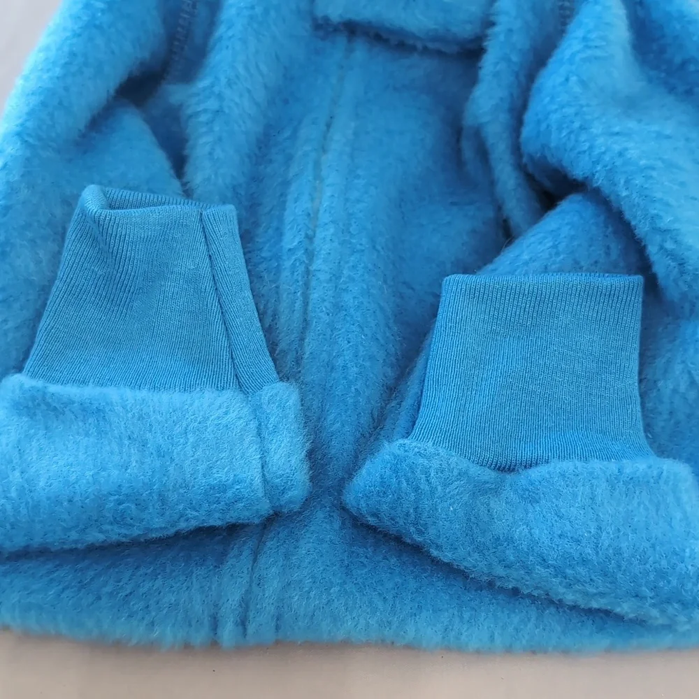 Vintage Children's Size 3T Paddington Bear Blue Footed Zip Up Pajamas